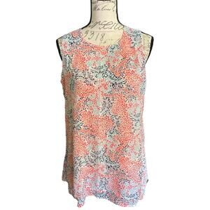 Fever NEW Sleeveless Layered Color Splash Shirt Size Small